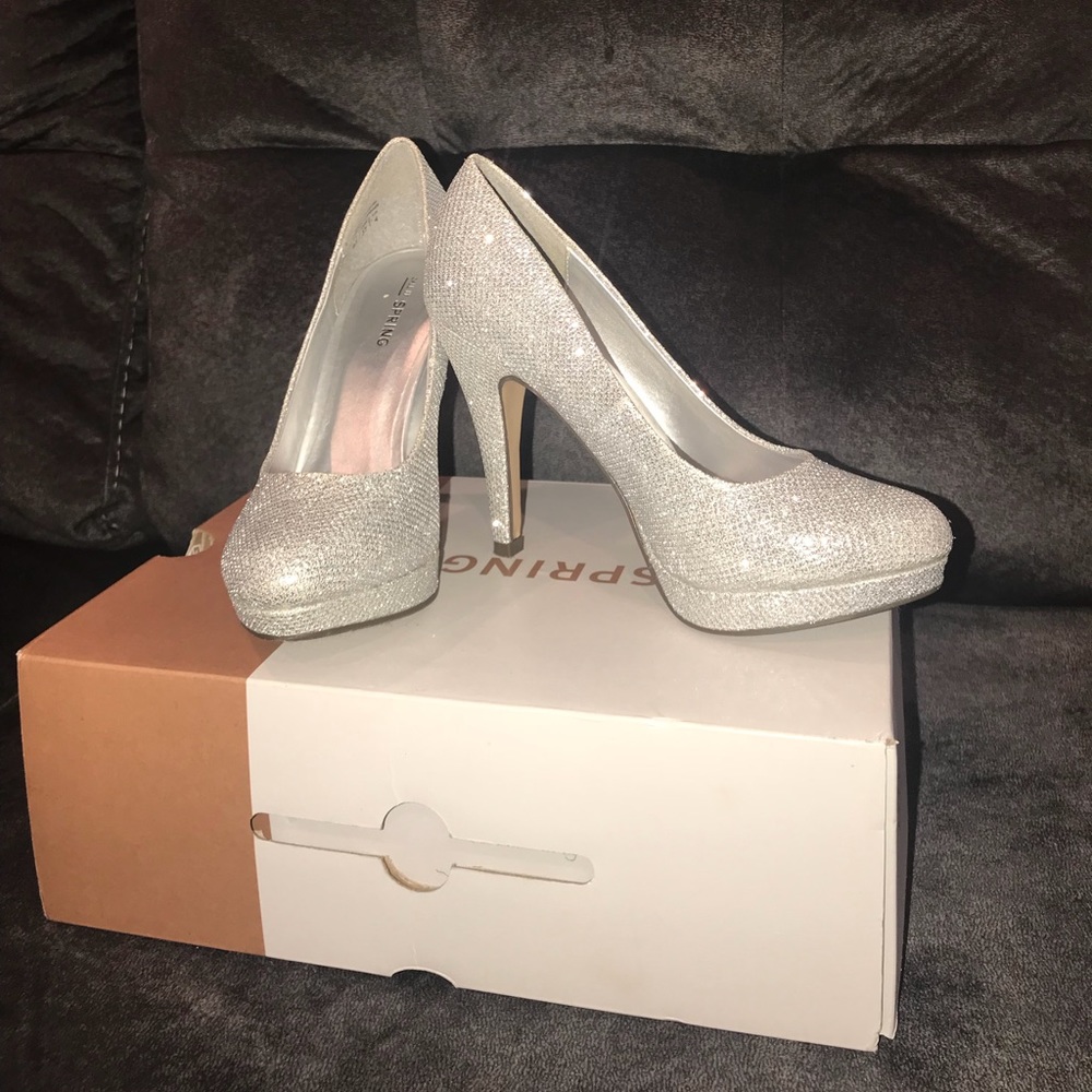 silver heels
